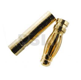 Q-C-0017 Quantum Φ3.0 mm Gold Plated Bullet Connectors    